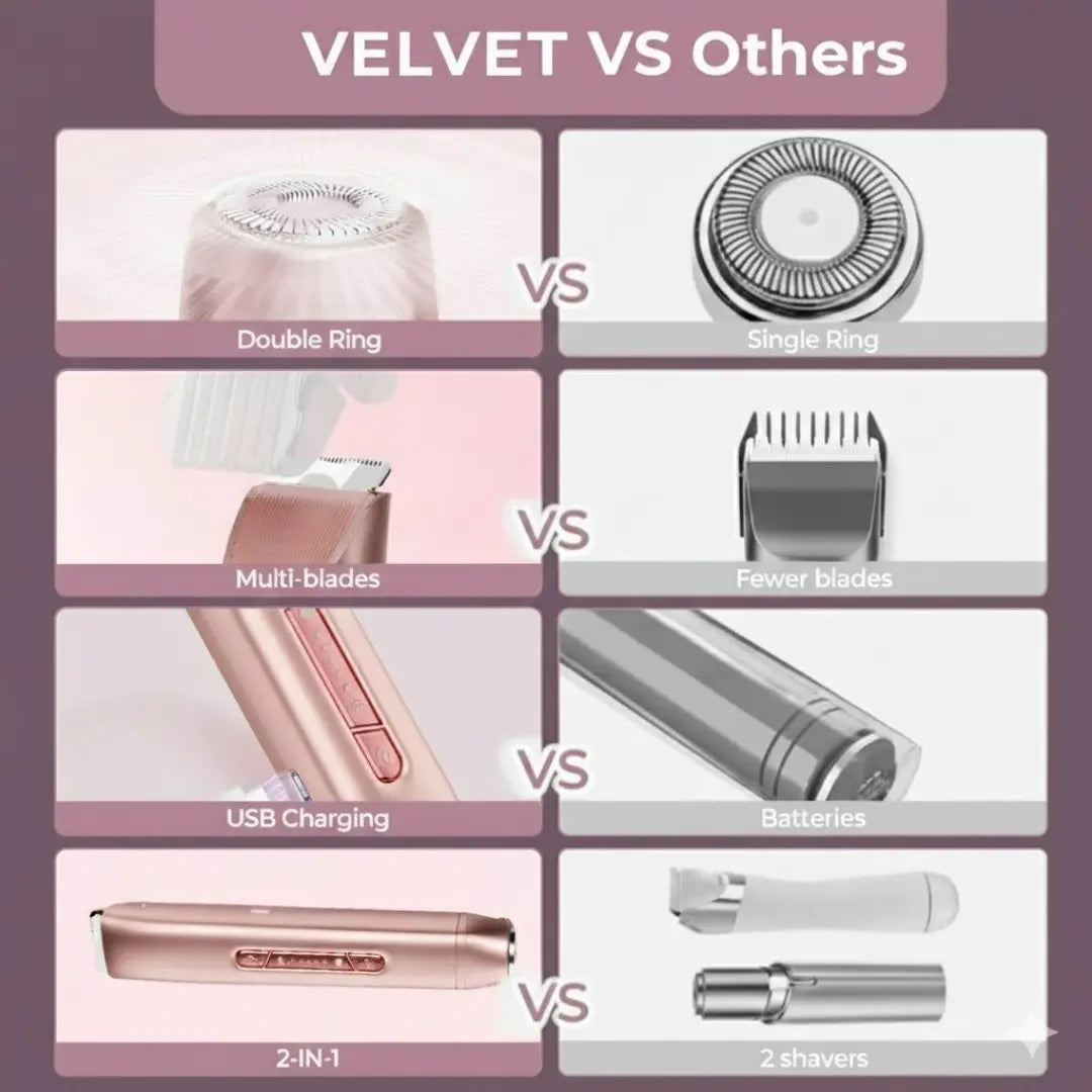Velvet™ - 2-in-1 Painless Hair Trimmer