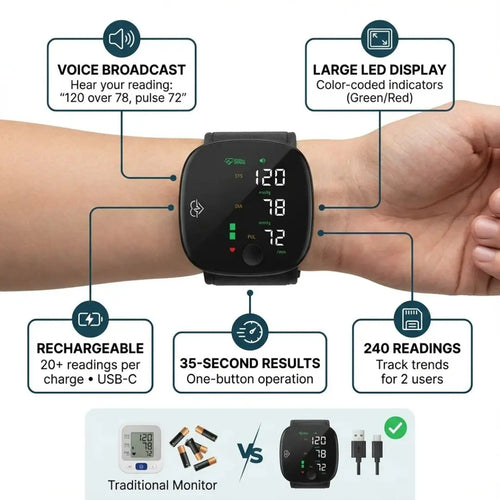 Rhythm™ Monitor 2.0 - Smart Wrist Blood Pressure Monitor