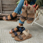 Veloce - Orthopedic Leopard Print Sandals