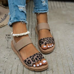 Veloce - Orthopedic Leopard Print Sandals