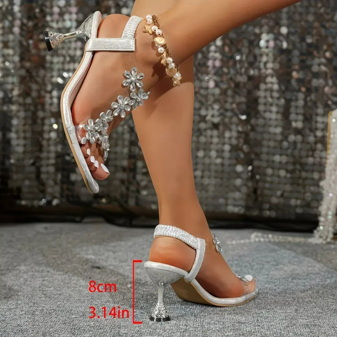 Lumina - Rhinestone Orthopedic High-Heel Sandals
