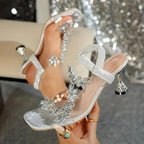Lumina - Rhinestone Orthopedic High-Heel Sandals