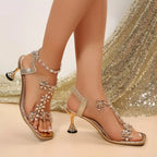 Lumina - Rhinestone Orthopedic High-Heel Sandals
