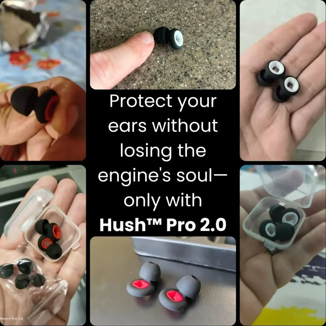 Hush™ Pro 2.0 - Moto Earplugs - 27 dB