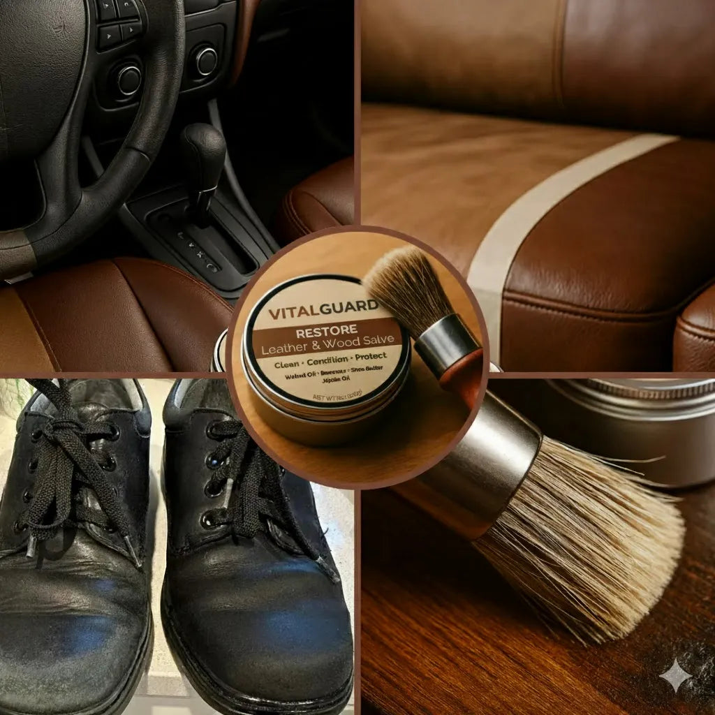 VitalGuard - Professional Leather & Wood Conditioning Salve (Buy 1 Get 1 Free)