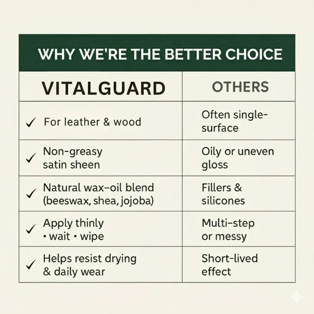 VitalGuard - Professional Leather & Wood Conditioning Salve (Buy 1 Get 1 Free)