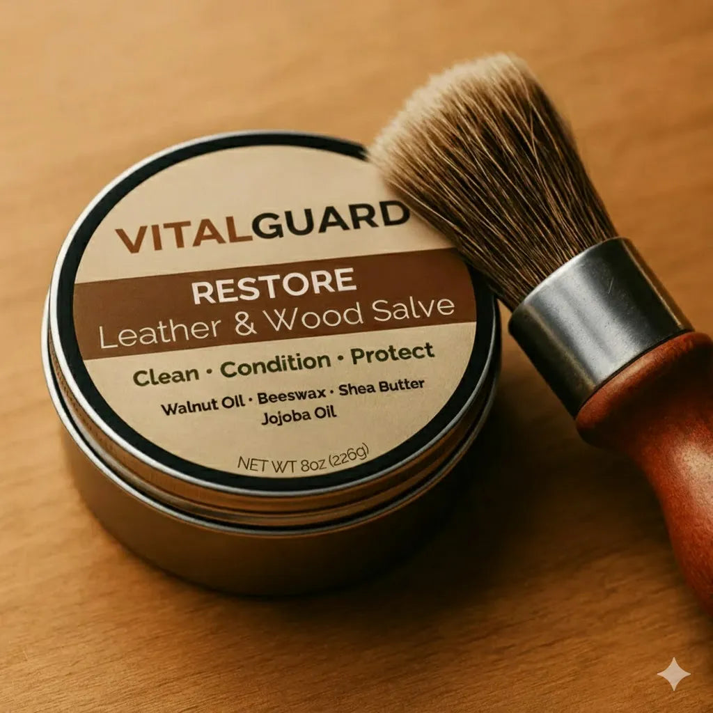 VitalGuard - Professional Leather & Wood Conditioning Salve (Buy 1 Get 1 Free)