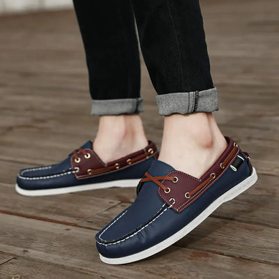 Tideway Boat Shoes - Mocassini da barca bicolore con ammortizzazione leggera e suola in EVA