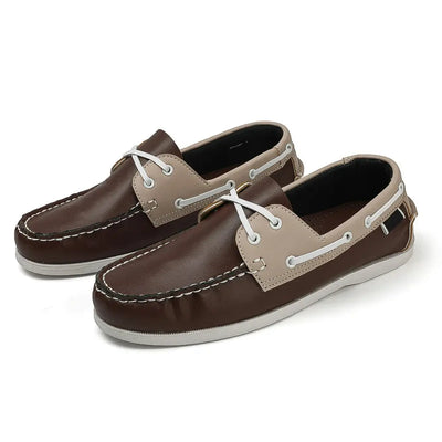 Tideway Boat Shoes - Mocassini da barca bicolore con ammortizzazione leggera e suola in EVA
