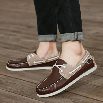Tideway Boat Shoes - Mocassini da barca bicolore con ammortizzazione leggera e suola in EVA